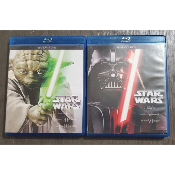 Star Wars Trilogy: Episodes I - III And Episodes IV- VI Blu Ray - Picture 1 of 3